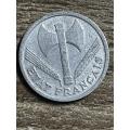 1942 *** French 1 Franc *** Aluminium coin