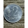 1991 *** Lithuania 2 Centai *** Aluminium coin