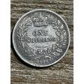 1872 *** British shilling *** Decent features for its age