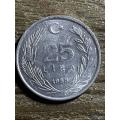 1988 *** turkey 25 lira *** super aluminium coin
