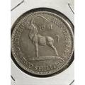1951 *** Rhodesia 2 shilling *** au, great details