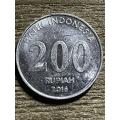 2016 *** Indonesia 200 Rupiah *** Aluminium coin