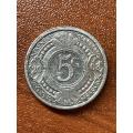 2003 *** netherlands Antillen 5c *** Beaut aluminium coin