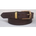 Genuine Cowhide 4mm Thick leather belt - Choose Black, Dark brown or Tan - Handmade in South Africa!