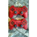 GENUINE PLAYSTATION 3 DUALSHOCK WIRELESS CONTROLLER (RED) - LIKE NEW!!!!