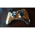 GENUINE MICROSOFT XBOX 360 CHROME GOLD STAR WARS EDITION WIRELESS CONTROLLER