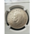 1937 2.5 Shilling!! Rare!! NGC Graded! From R1!! Excellent Collectors Item!!
