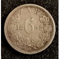 1892!! Sixpence!!R1-Start!! Exellent-Collectors item!!