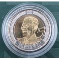 2008 Mandela Birthday R5 Encapsulated - Bid per Coin