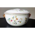 Gorgeous Royal Worcester Butterfly and Strawberry Serving Dish