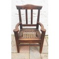 Early 1900s Besboke Doll`s Rimpie Hard wood Chair
