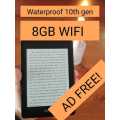 Amazon Kindle  PAPERWHITE Bundle 8GB 10th gen Waterproof Ad free + Cover
