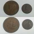 Union 1923 One and Quarter Penny