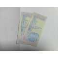 Two Rand Notes G de Kock 2nd Issue