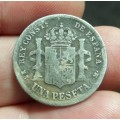 Spain 1 Peseta 1885