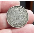Swiss 1 Franc 1921