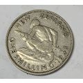 New Zealand 1 Shilling 1943