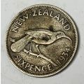 New Zealand Sixpence 1934