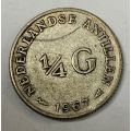 N. Antillies 1/4 Gulden 1967