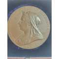1897 Diamond Jubilee of Queen Victoria Medallion Bronze