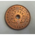South Rhodesia 1/2 Penny 1944