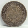 ZAR 1896 Two Shilling