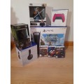 Sony Playstation 5 Bundle With 2 Controllers (PS5), 4 Games, headset & 2 controller stands,BRAND NEW