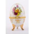 Faberge Eggs x 2 - Replica Glass mini eggs trinkets set of 2 RRP R1 000.00