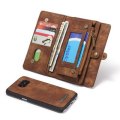 Samsung Galaxy S7 Edge wallet Phone Flip cover - With card slot holders PU Leather - Brown