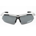Rockbros Sunglasses - Polarized - Plus 4 various color UV lenses - Extras - White frame