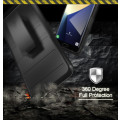 Full Black 3 in 1 Hybrid Kickstand Armor Case For Samsung Galaxy S6 Edge