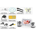 7 Inch Baby Monitor + 2x Night Vision Camera Set - Two Way Intercom, Dual View