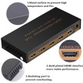 1 To 4 HDMI Splitter - 4K Resolution In HDR, HDMI 2.0, Dolby Audio, 3D Content Support, Fanless