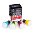 Camping Tent Lantern Bulb Lights - 4 Pack Multi Color - Includes 12 AAA Batteries