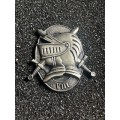 8 Armoured Division HQ Unit Grey Metal Cap Badge