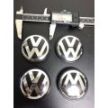 VW 56MM CENTRE CAPS / HUB CAP SET (4 PIECES)