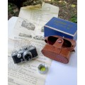 RARE MINIATURE SPY CAMERA COMPLETE WITH LEATHER HOLDER & LENSE + INSTRUCTIONS~VALUE US$300