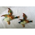 SET PERFECT BESWICK MALLARD GEESE RETRO WALL PLAQUES~PLUS LARGE ONE FOR FREE!!!