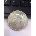 SOUTH AFRICA UNION 1948 5 SHILLINGS SILVER