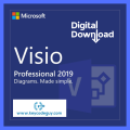Microsoft Visio Professional 2019 64/32bit Activation Product Key 1 PC