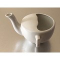 VINTAGE ROYAL WINTON GRIMWADES ENGLAND SIDE HANDLE TEA POT CREAMER CLASSIC WHITE