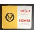 VINTAGE SOUTH AFRICAN AA AUTOMOBILE ASSOCIATION FIRST AID KIT IN TIN WITH CONTENTS
