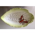 RARE CARLTON WARE MADE IN ENGLAND HAND PAINTED - LOBSTER ON LETTUCE PLATTER