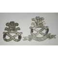 Boer War / World War One North Staffordshire Regimental Cap and Collar Badge