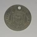 Antique 1919 City of Cape Town Dog License Tag