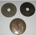 Three Different Country Pennies