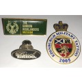 Vintage Military Pipe Band Tattoo Pin Badges