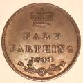 British 1844 Half Farthing