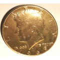 1969 United States Half Dollar Gilt Coin Cufflink