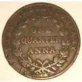 1835 East India Company One Quarter Anna